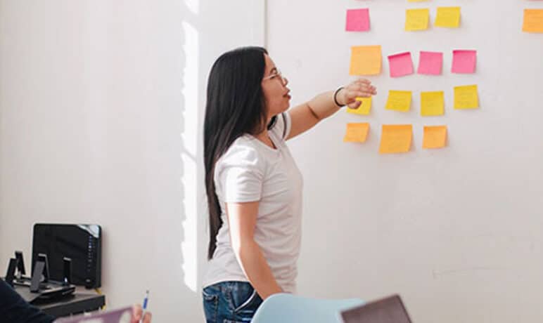 scrum methode werkt zo.