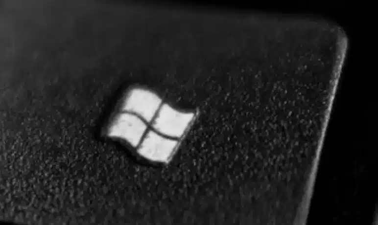 aanslag knop met windows teken