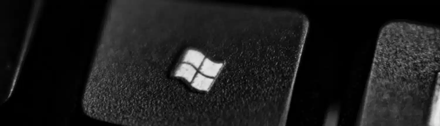 aanslag knop met windows teken